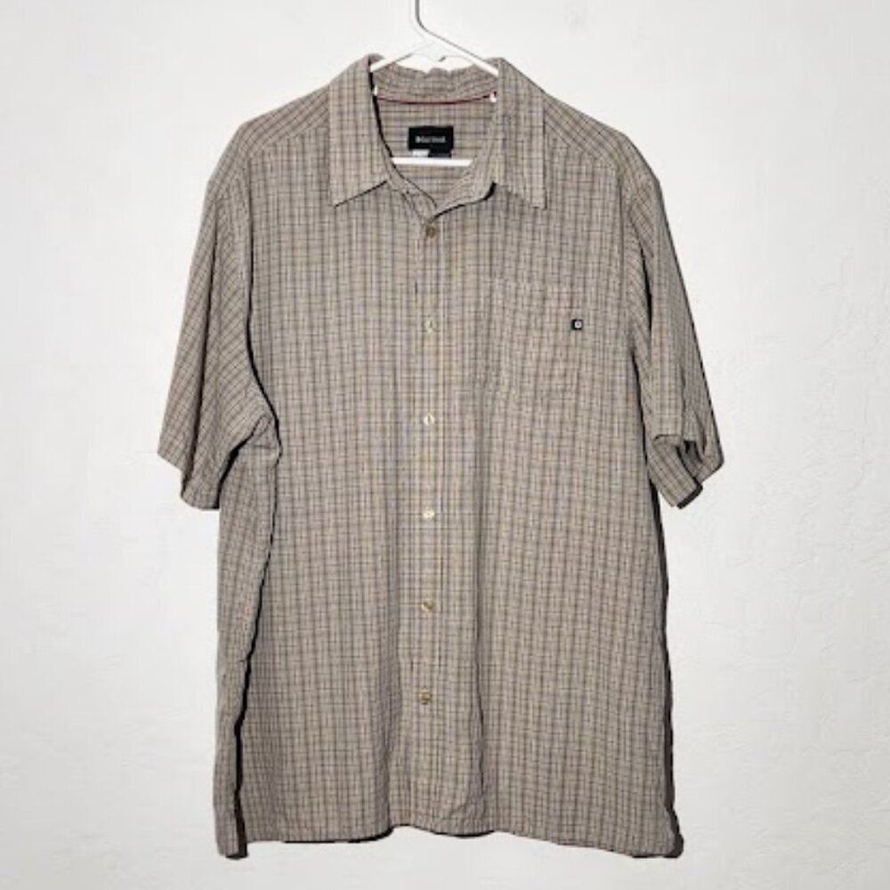 Marmot Men's Short Sleeve Button-Down Shirt in size XXL